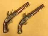 Pair of "Bond" Flintlock Pistols, 1810 Vintage - 1 of 13