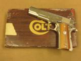 Colt MK IV Series 70 1911 Government Model, Nickel Finished, Cal. .45 ACP - 1 of 10