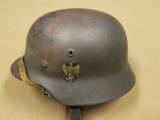  German M40 Heer Single Decal Helmet, World War II
- 1 of 12