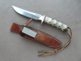 Late 60's Randall #3 Hunter Kit Knife w/ RBJ Sheath with White "Bear" Stone - 2 of 9