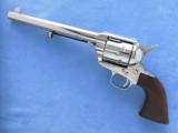 U.S. Patent Fire Arms Mfg. Co. Single Action Army, Cal. .45 Colt, Nickel Finish, 7 1/2 Inch Barrel, USFA - 2 of 7
