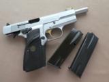 1994 Browning High Power 9mm in Silver Chrome Finish w/ Box, Manual, & Xtra Mag - 20 of 25