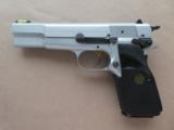 1994 Browning High Power 9mm in Silver Chrome Finish w/ Box, Manual, & Xtra Mag - 2 of 25