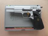 1994 Browning High Power 9mm in Silver Chrome Finish w/ Box, Manual, & Xtra Mag - 1 of 25
