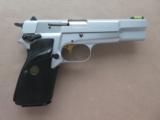 1994 Browning High Power 9mm in Silver Chrome Finish w/ Box, Manual, & Xtra Mag - 6 of 25