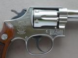 1977 Smith & Wesson Model 10-5 .38 Special Revolver in Nickel Finish
- 3 of 25