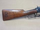 WW2 Era Winchester Model 1894 in .30 WCF (Flat Band) w/ "B" Brand on Buttstock SOLD - 4 of 25