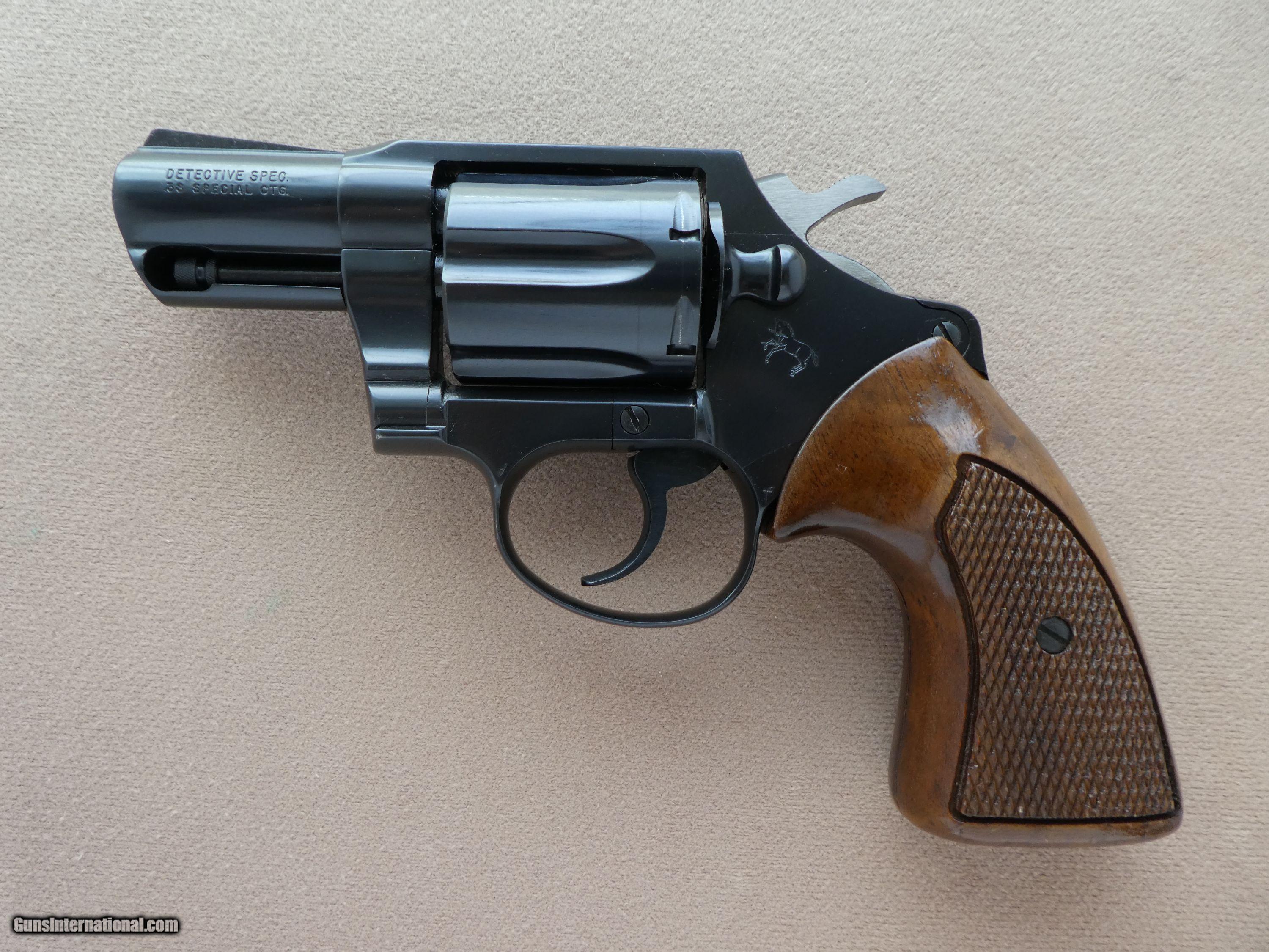 1975 Colt Detective Special Revolver In 38 Spl 3rd Issue Minty 8097