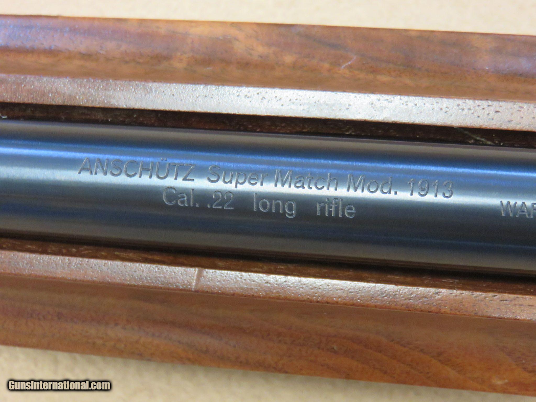 Anschutz Super Match Model 1913 (54) Custom Benchrest .22 Rifle SOLD