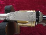 Colt Officers Model Flat Top Target DA Revolver, Engraved, Pearl Grips, Cal. .38 Special - 7 of 15