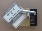 1958 Browning Baby Nickel/Alloy Frame w/ Original Shipping Sleeve, Box, Manual, Etc. SOLD - 2 of 20
