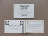 1958 Browning Baby Nickel/Alloy Frame w/ Original Shipping Sleeve, Box, Manual, Etc. SOLD - 20 of 20