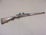 1946 BRNO Model 21 Mannlicher Rifle in 8mm Mauser w/ Griffin & Howe Windage Adjustable Scope Mount - 1 of 25