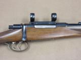 1946 BRNO Model 21 Mannlicher Rifle in 8mm Mauser w/ Griffin & Howe Windage Adjustable Scope Mount - 2 of 25