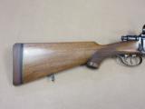 1946 BRNO Model 21 Mannlicher Rifle in 8mm Mauser w/ Griffin & Howe Windage Adjustable Scope Mount - 3 of 25
