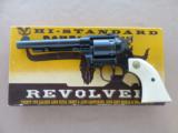 High Standard 5.5" Double Nine .22 Revolver (Model W-104) w/ Non-matching # Original Box, Paperwork, Etc. - 1 of 25