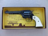 High Standard 5.5" Double Nine .22 Revolver (Model W-104) w/ Non-matching # Original Box, Paperwork, Etc. - 2 of 25