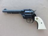 High Standard 5.5" Double Nine .22 Revolver (Model W-104) w/ Non-matching # Original Box, Paperwork, Etc. - 3 of 25