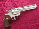 Colt Python, Nickel, Cal. .357 Magnum, 6 Inch Barrel, Nickel Finished - 10 of 13