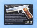 Limited Edition Ernst Colt Government .45 1911, Talo Exclusive 1 of 250, Cal. .45 ACP
- 9 of 13