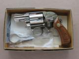 1976 Smith & Wesson Model 38 Airweight Bodyguard .38 Special in Nickel w/ Original Box, Cleaning Kit, & Paperwork SOLD - 1 of 25