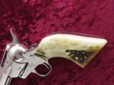 Colt Single Action Army, 3rd Generation, Nickel with Stag Grips, Cal. .45 LC
- 5 of 11