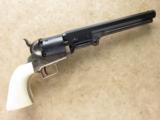 Colt 1851 Navy, Cased, 2nd Generation (1970's), with Carved Ivory Grips, .36 Calibefr Percussion - 3 of 16