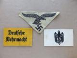 WW2 German Heer and Luftwaffe Armband & Patch Grouping - 1 of 12