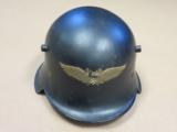 WW2 German Luftschutz Helmet - RARE VARIATION - Named - 2 of 14