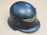 WW2 German Luftschutz Helmet - RARE VARIATION - Named - 1 of 14