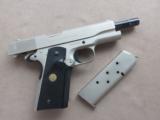 Factory 2-Tone Colt 70 Series 1911 MkIV .45 ACP Pistol in Electroless Nickel/Blue *SALE PENDING - 21 of 25