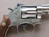 1977 Smith & Wesson Model 15-3 .38 Spl. w/ 2" Barrel Factory Nickel Finish ** K-38 Combat Masterpiece ** - 2 of 25