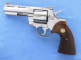 Colt Python, 4 Inch Nickel with Box, Cal. .357 Magnum - 8 of 11