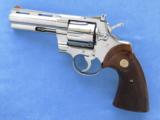 Colt Python, 4 Inch Nickel with Box, Cal. .357 Magnum - 2 of 11