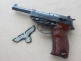 WW2 1943 Spreewerke CYQ P-38 9mm Pistol
** Excellent! ** - 1 of 25
