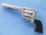 Colt Single Action Army, 1st year 2nd Generation, Cal. .38 Special. 5 1/2 Inch Barrel, Factory Nickel Plated, All Original - 1 of 10