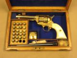 English Cased, Engraved Colt 45 Single Action Army, 1st Generation, 1907 Vintage - 2 of 16