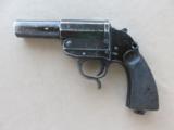 WW2 German Walther "AC41" Model 1928 Flare Pistol for 26.5mm Flares - 1 of 22
