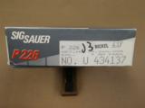 1990 Sig Sauer P226 Nickel Slide 9mm West German
** Minty Unfired in Box! **
SOLD - 3 of 25