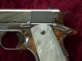 Colt "El Cen" .38 Super 1911 Custom Shop Pistol in Bright Stainless-- Beautiful Pistol!!! - 4 of 25