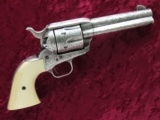Colt .45 Single Action Army, Larry Peters Engraved, 4 3/4 Inch, Silver Plated - 14 of 14