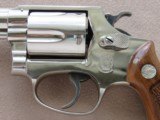 1971 Smith & Wesson Model 36 Chief's Special .38 Spl Revolver in Nickel Finish - 2 of 25