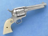 Colt Single Action Army, 1960 Manufacture, Cal. 45 LC, 5 1/2 Inch Barrel, Nickel plated - 1 of 7