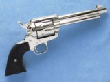 Colt Single Action Army, 3rd Generation, Cal. .45 LC, 5 1/2 Inch Barrel, Full Nickel Finished, New/Unfired - 2 of 7