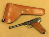 Interarms "Swiss-Style" Mauser Eagle Luger, Cal. 9mm, with Interarms Flap Holster - 1 of 14
