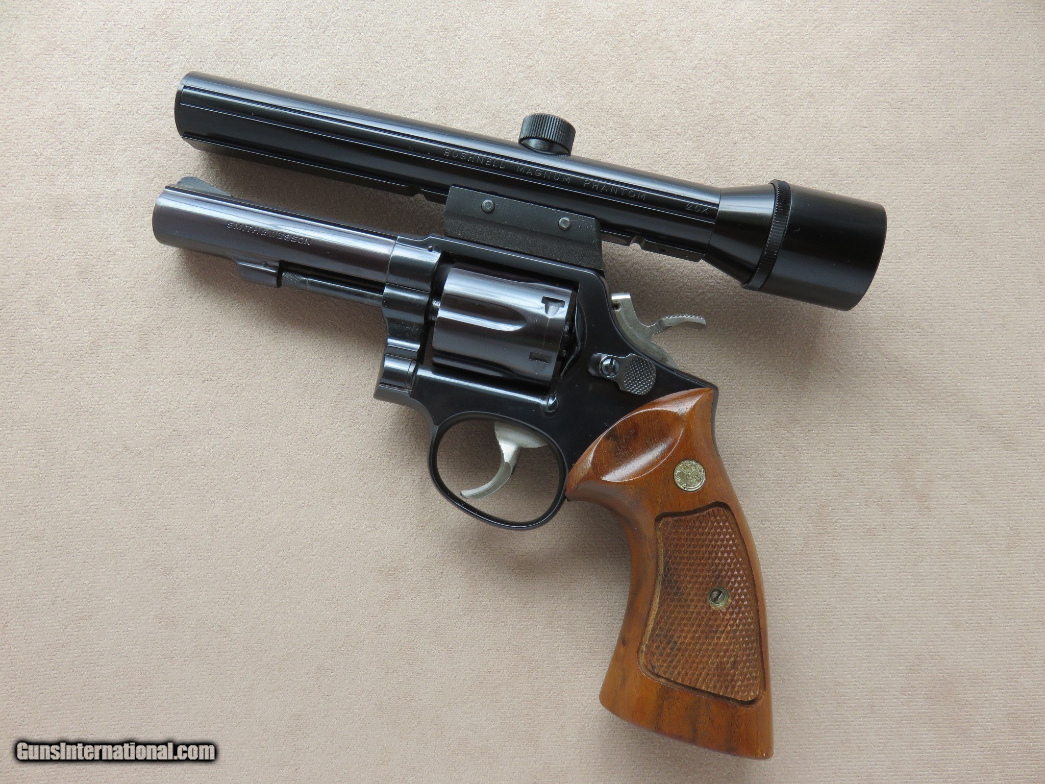 1970 Smith & Wesson Model 10-6 M&P Heavy Barrel Revolver with Bushnell ...