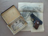 1930 Colt Model 1908 Vest Pocket .25 ACP Pistol w/ Original Box & Owner's Manual
** Spectacular Pistol! ** - 25 of 25