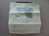 1930 Colt Model 1908 Vest Pocket .25 ACP Pistol w/ Original Box & Owner's Manual
** Spectacular Pistol! ** - 24 of 25