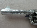 Colt SAA Sheriff's Model Nickel .45 L.C. 4" Barrel
1st Generation **Ben Lane Engraved** - 5 of 24