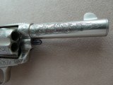 Colt SAA Sheriff's Model Nickel .45 L.C. 4" Barrel
1st Generation **Ben Lane Engraved** - 8 of 24